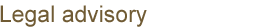 Legal advisory