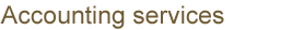 Accounting services